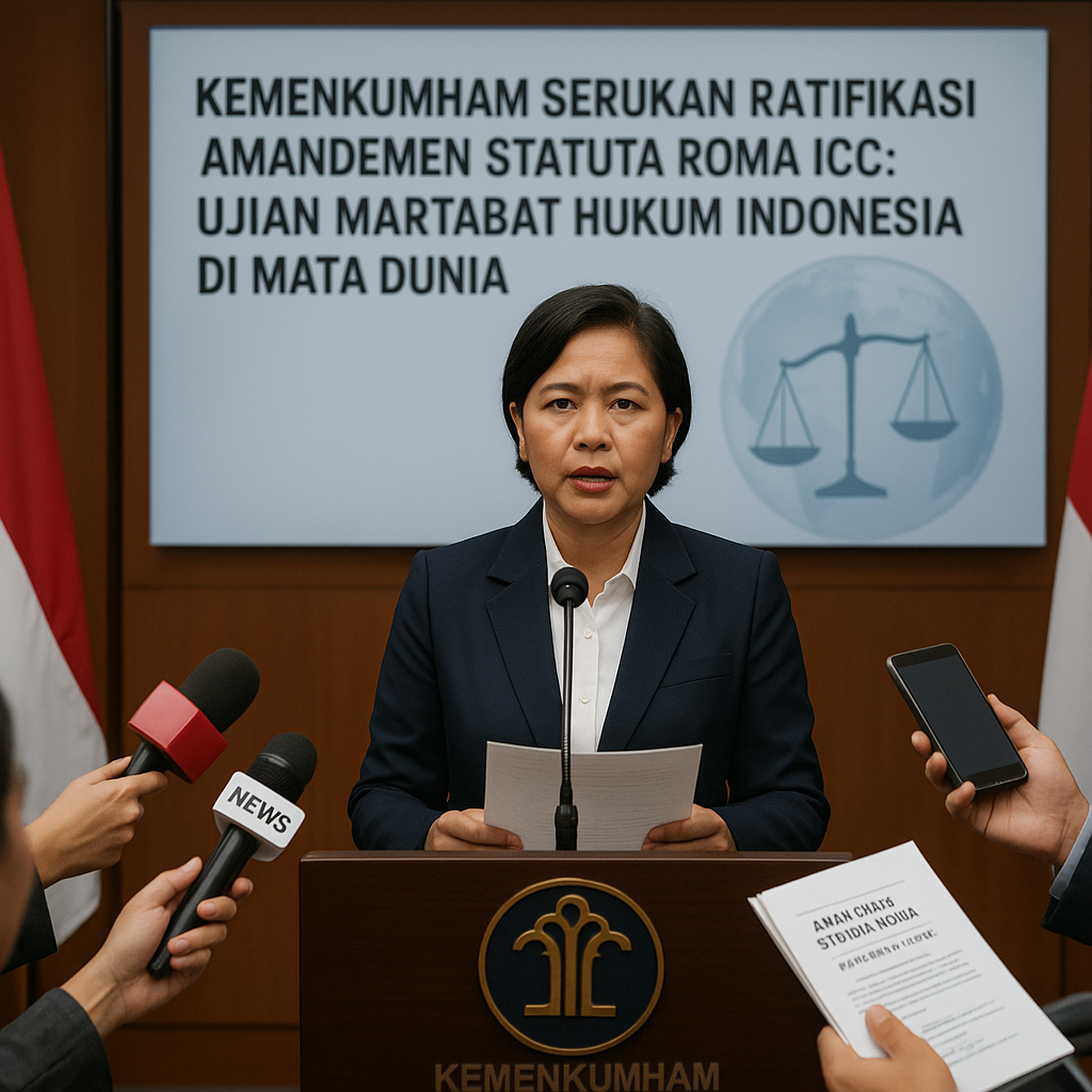Kemenkumham Serukan Ratifikasi Amandemen Statuta Roma ICC: Ujian Martabat Hukum Indonesia di Mata Dunia