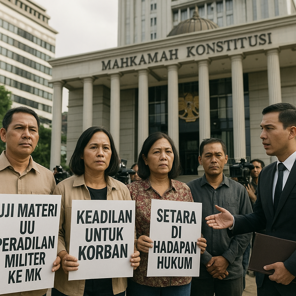 Keluarga Korban Tindak Pidana Prajurit TNI Uji Materi UU Peradilan Militer ke MK