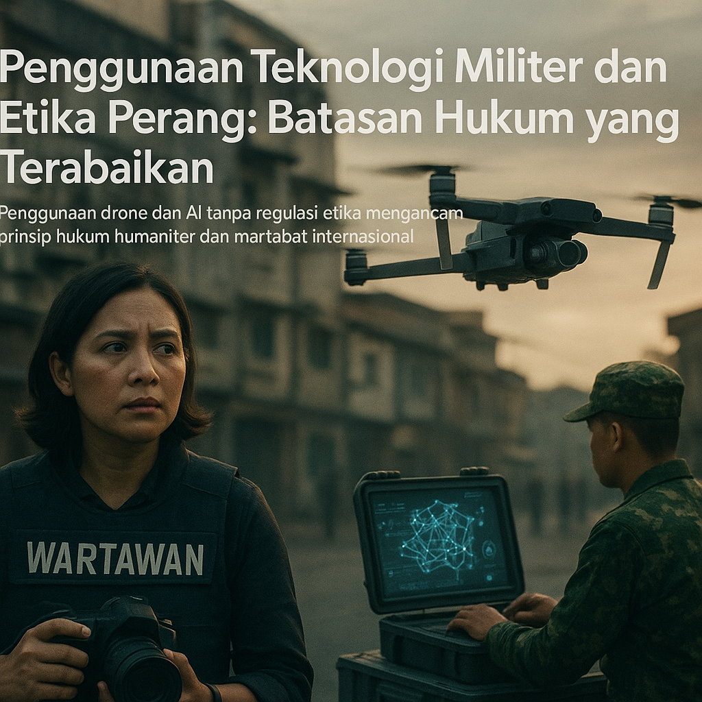 Penggunaan Teknologi Militer dan Etika Perang: Batasan Hukum yang Terabaikan