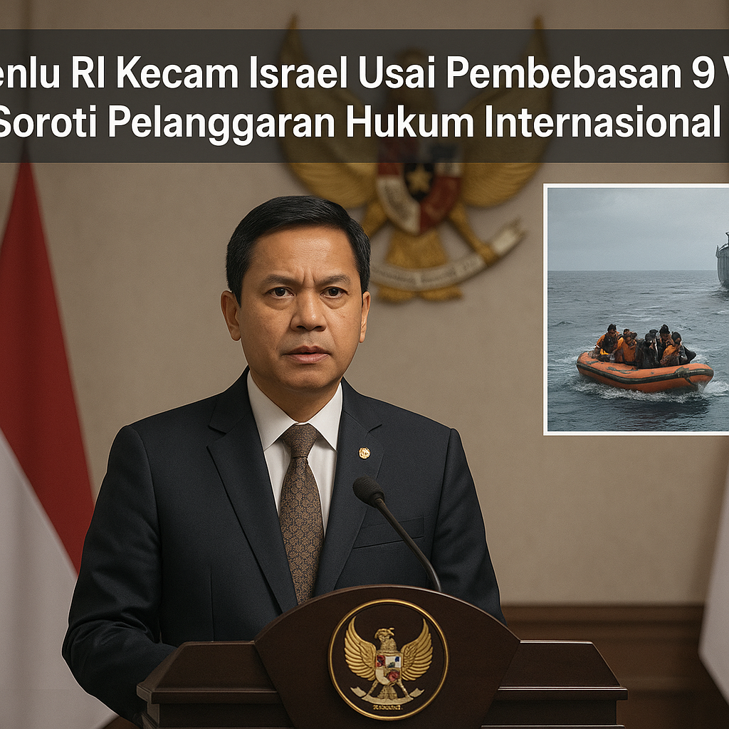 Menlu RI Kecam Israel Usai Pembebasan 9 WNI, Soroti Pelanggaran Hukum Internasional