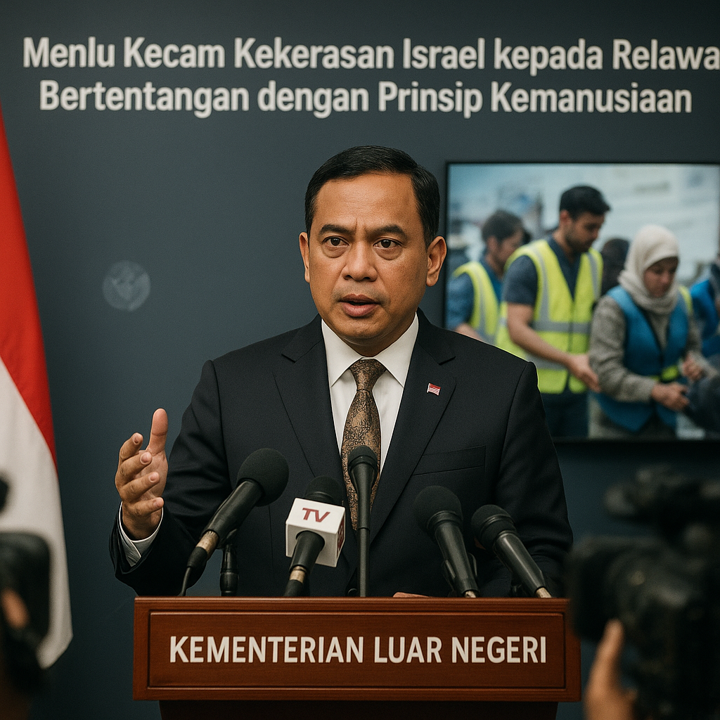 Menlu Kecam Kekerasan Israel kepada Relawan: Bertentangan dengan Prinsip Kemanusiaan