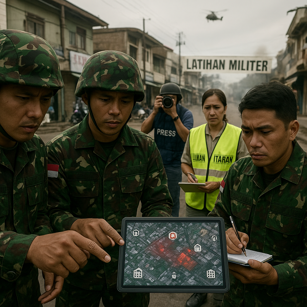 Pemboman Kawasan Sipil dalam Latihan Militer: Analisis Etika Simulasi Pertempuran Indonesia