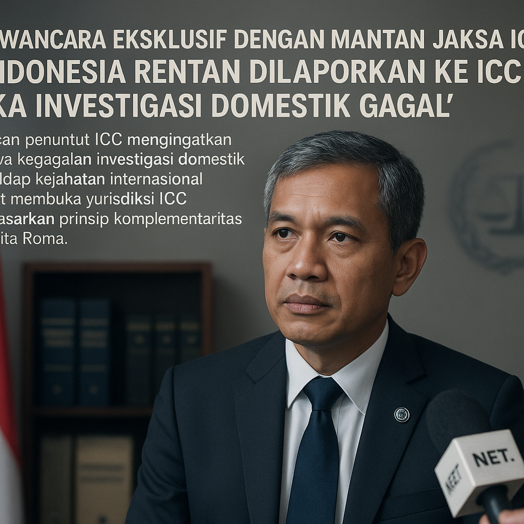 Wawancara Eksklusif dengan Mantan Jaksa ICC: 'Indonesia Rentan Dilaporkan ke ICC jika Investigasi Domestik Gagal'