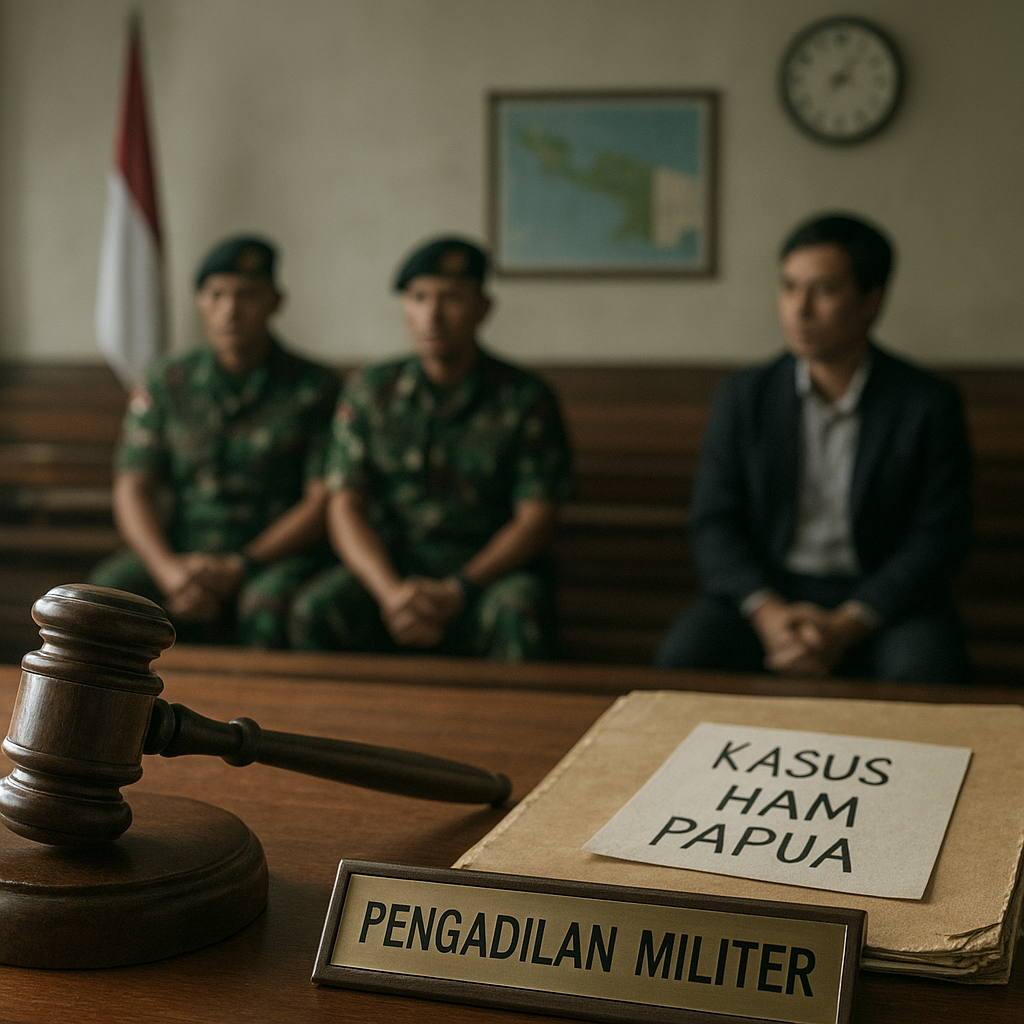 Pengadilan Militer Indonesia Dianggap Lamban Mengadili Kasus Pelanggaran HAM di Papua