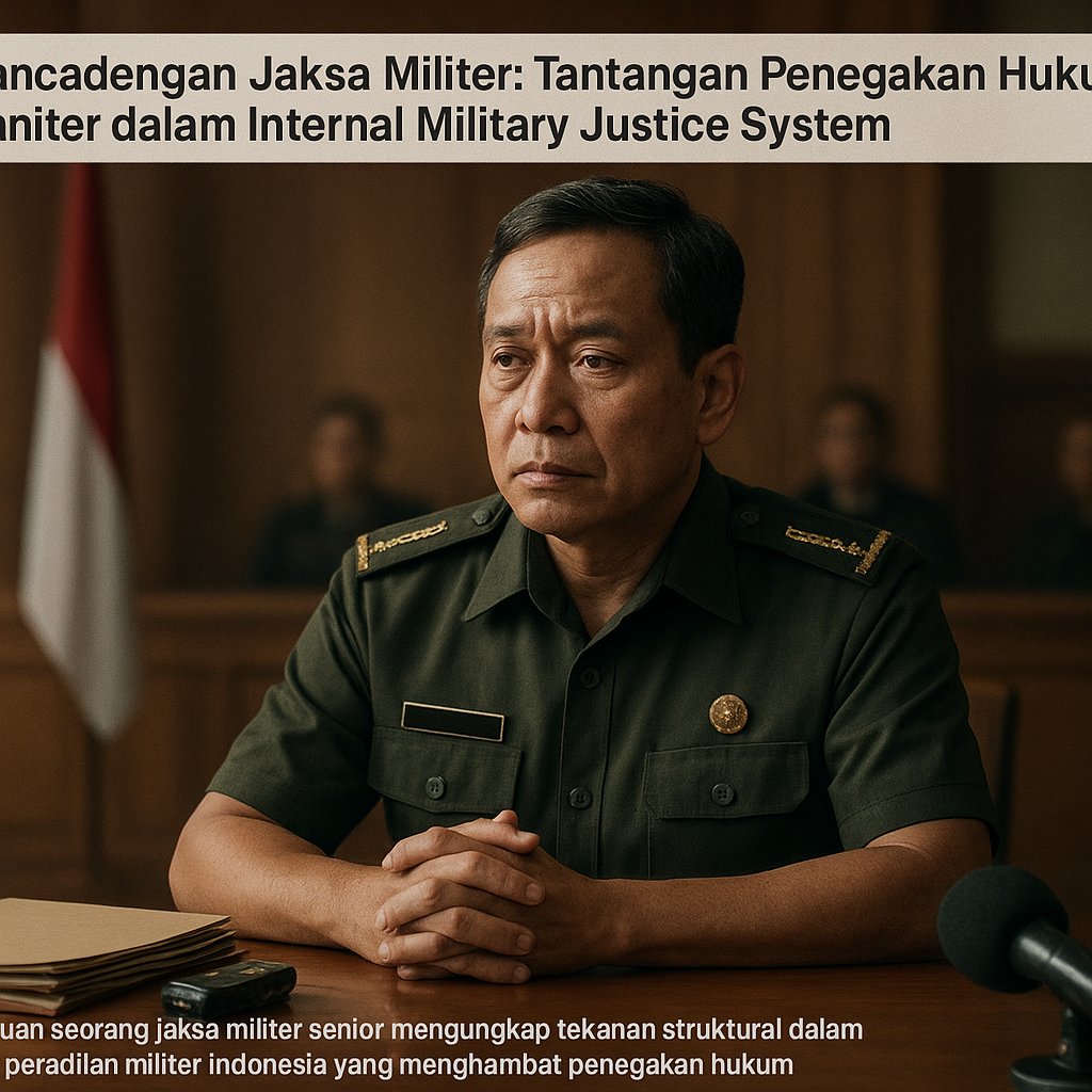 Wawancara dengan Jaksa Militer: Tantangan Penegakan Hukum Humaniter dalam Internal Military Justice System
