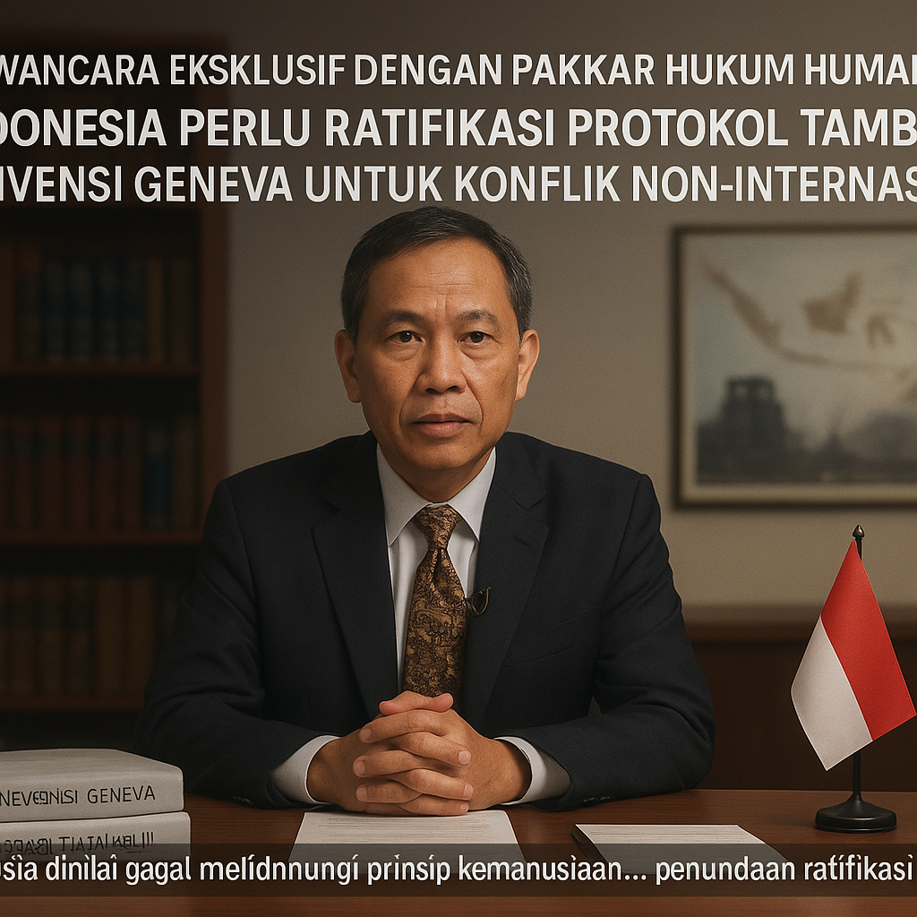 Wawancara Eksklusif dengan Pakar Hukum Humaniter: 'Indonesia Perlu Ratifikasi Protokol Tambahan Konvensi Geneva untuk Konflik Non-Internasional'
