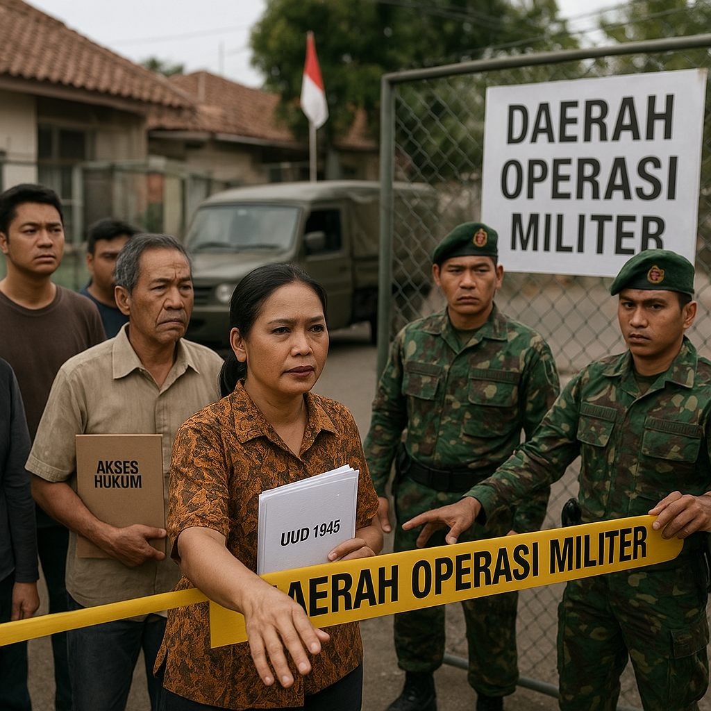 Analisis Kritis: Kebijakan 'Pembatasan Akses Hukum' bagi Warga di Daerah Operasi Militer Bertentangan dengan Konstitusi