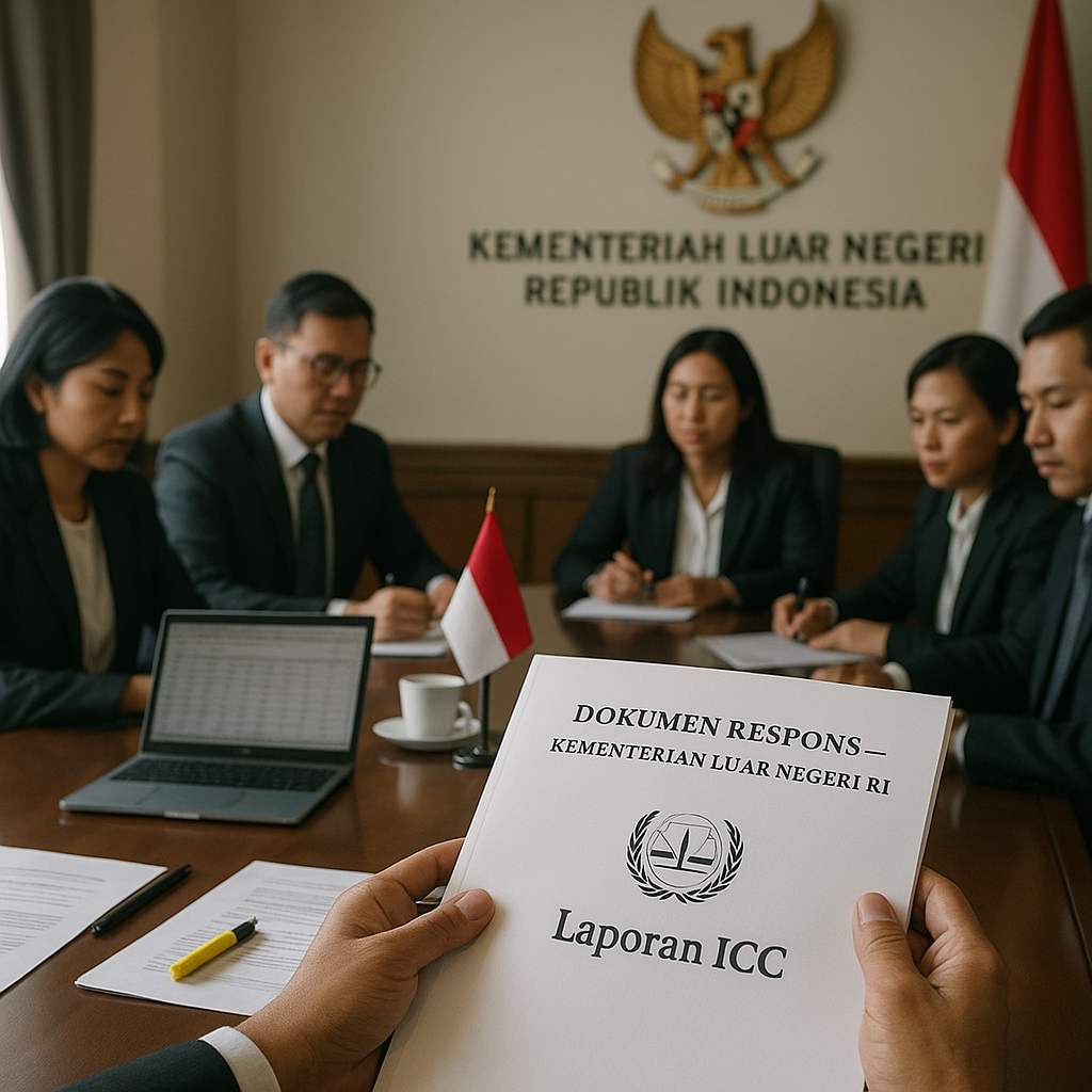 Kementerian Luar Negeri RI Menyiapkan Dokumen Respons atas Laporan ICC tentang Pelanggaran Hukum Perang di Konflik Regional