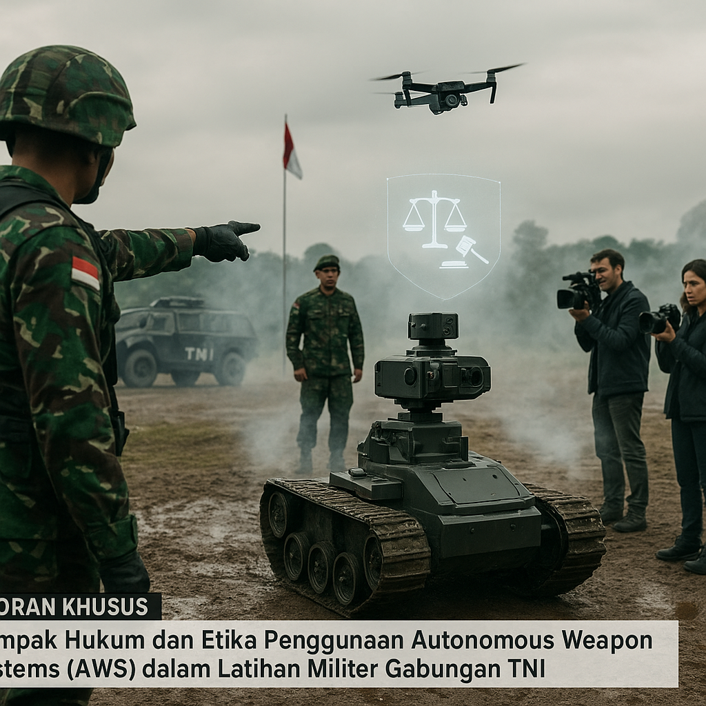 Laporan Khusus: Dampak Hukum dan Etika Penggunaan Autonomous Weapon Systems (AWS) dalam Latihan Militer Gabungan TNI