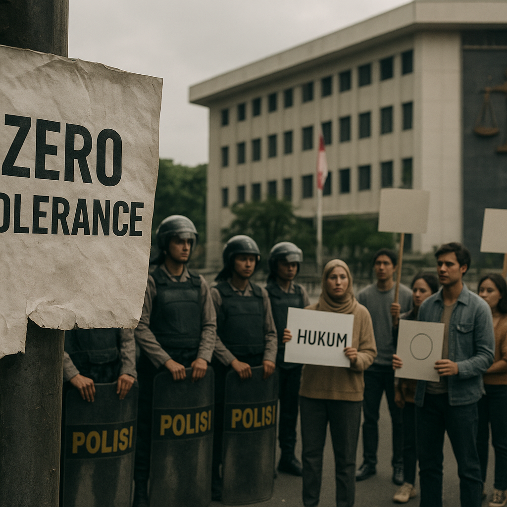 Kebijakan 'Zero Tolerance' dalam Penanganan Konflik Sosial: Mengevaluasi Batasan Legalitas dan Prinsip Proporsionalitas