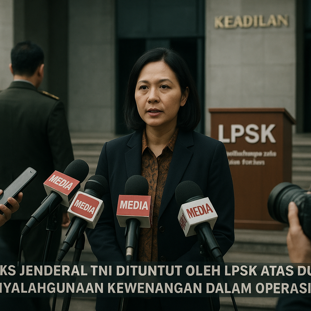 Eks Jenderal TNI Dituntut oleh LPSK atas Dugaan Penyalahgunaan Kewenangan dalam Operasi Militer 2023