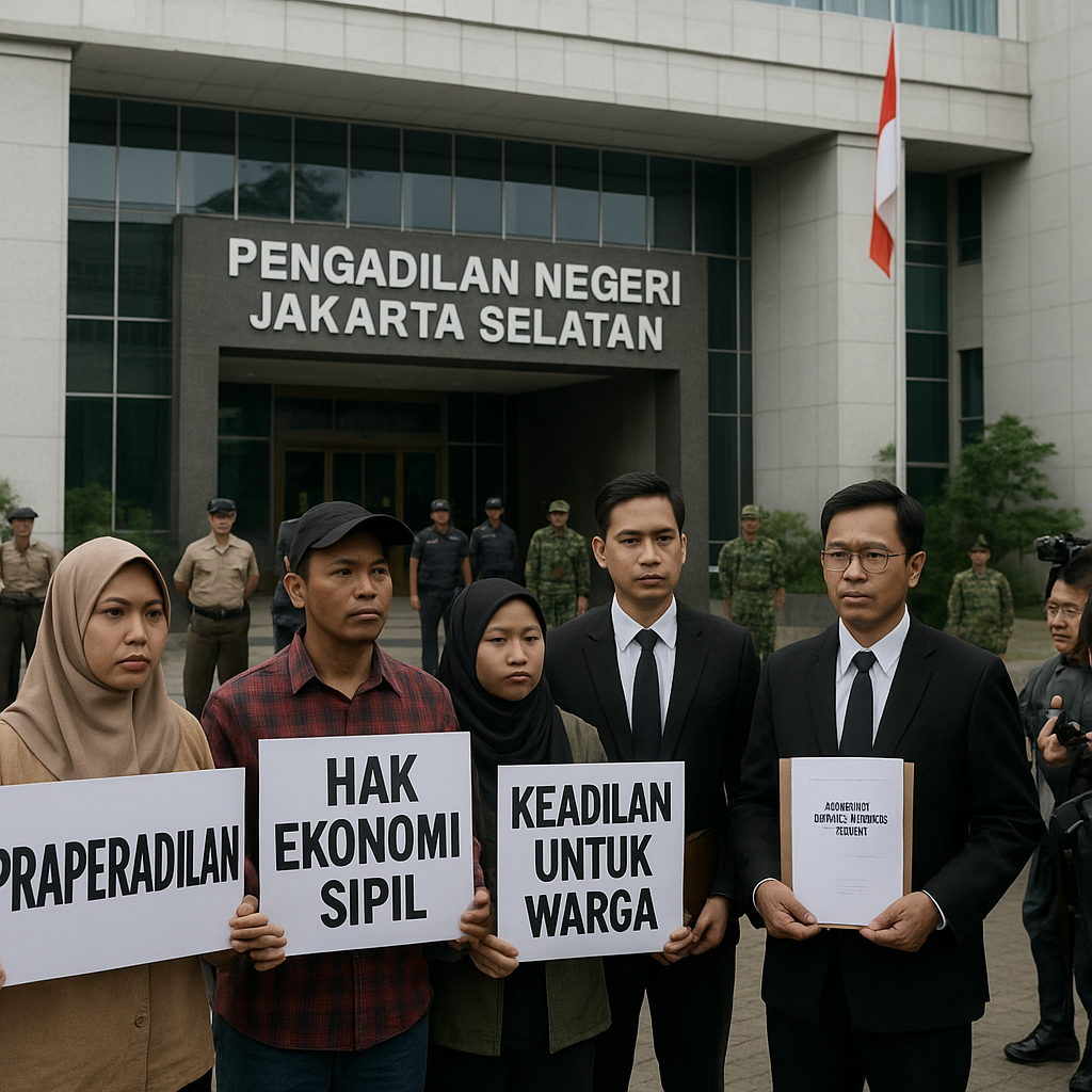 Pengadilan Negeri Jakarta Selatan Mulai Proses Praperadilan atas Penetapan 'Daerah Operasi Militer' yang Diklaim Melanggar Hak Ekonomi Sipil