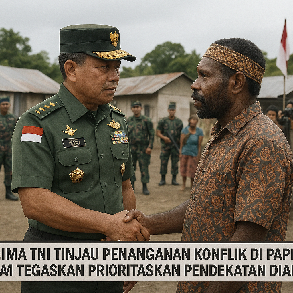 Panglima TNI Tinjau Penanganan Konflik di Papua Barat, Tegaskan Prioritaskan Pendekatan Dialog
