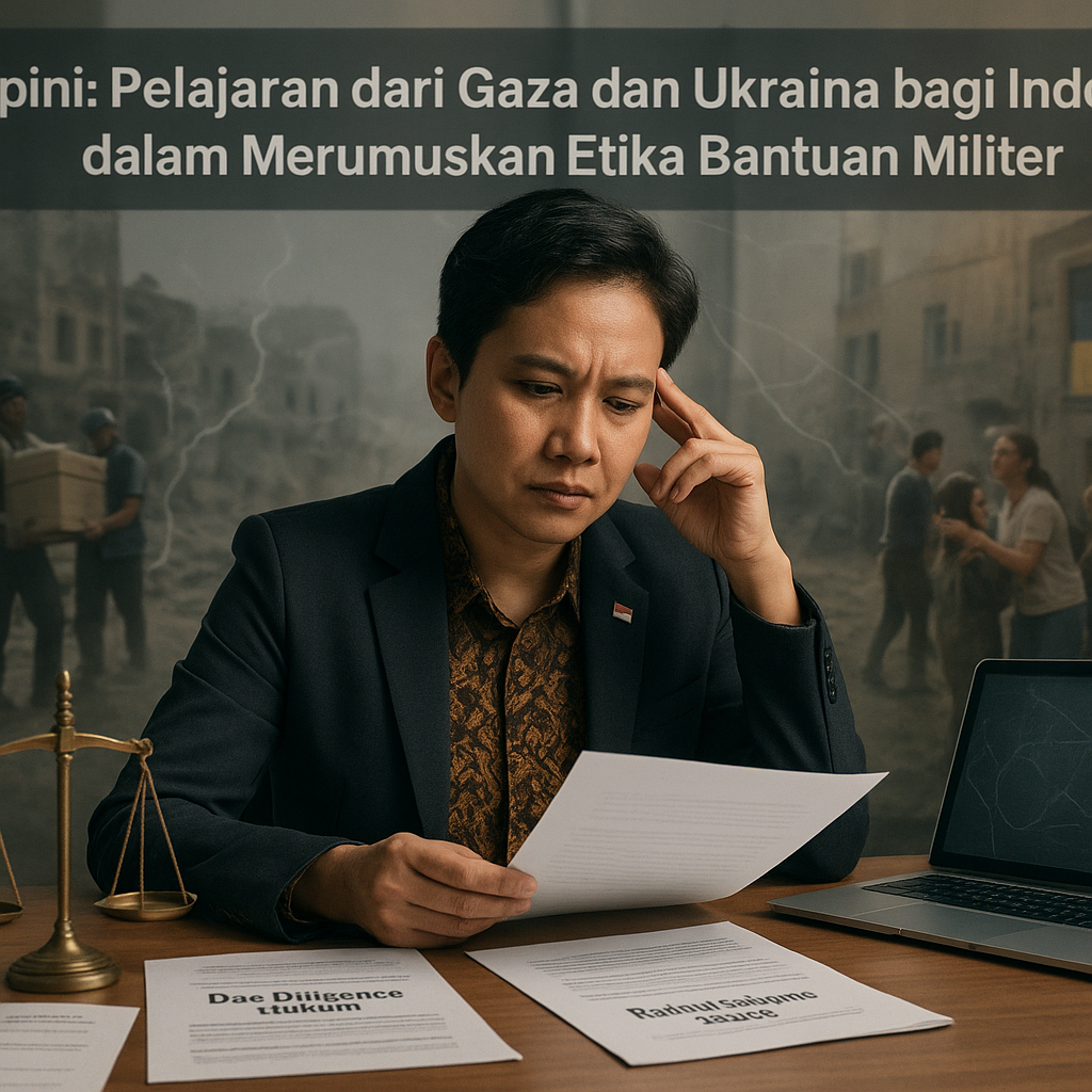 Opini: Pelajaran dari Gaza dan Ukraine bagi Indonesia dalam Merumuskan Etika Bantuan Militer
