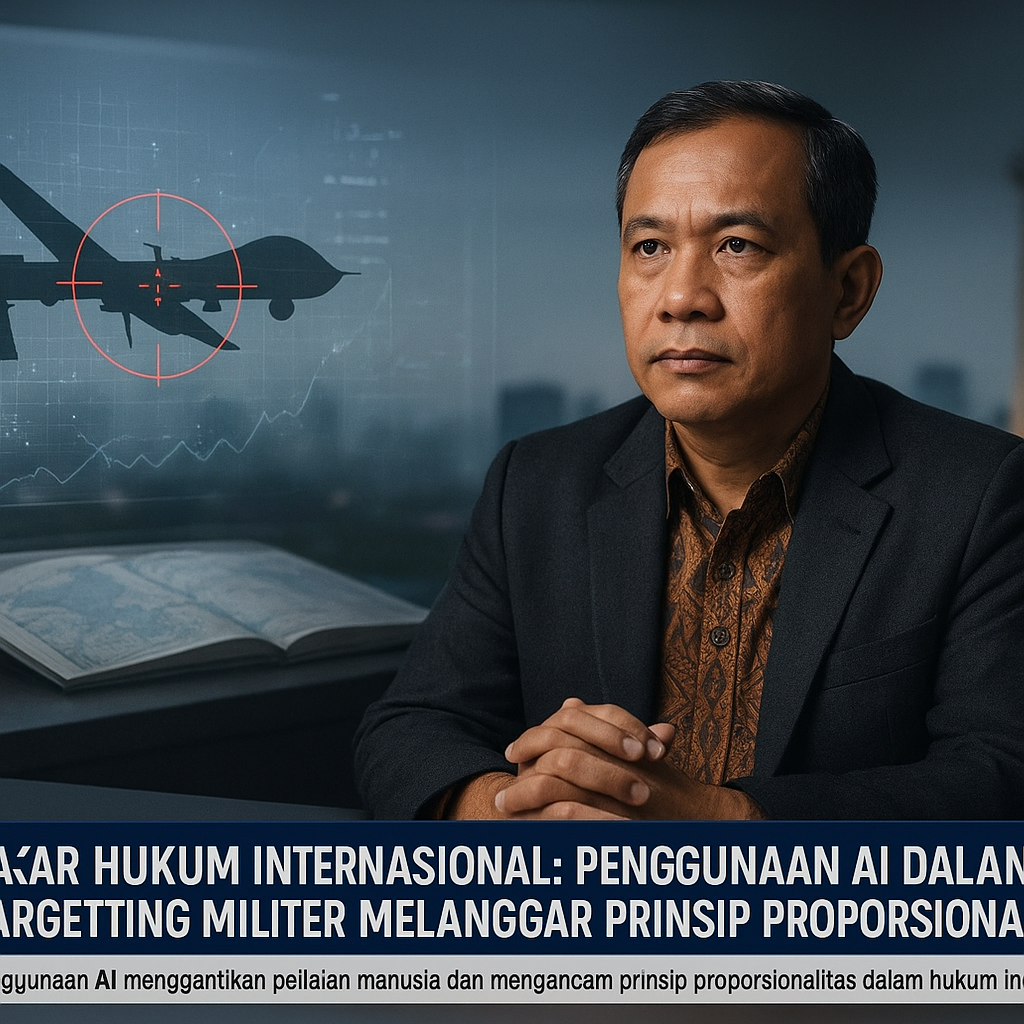 Pakar Hukum Internasional: Penggunaan AI dalam Targetting Militer Melanggar Prinsip Proporsionalitas