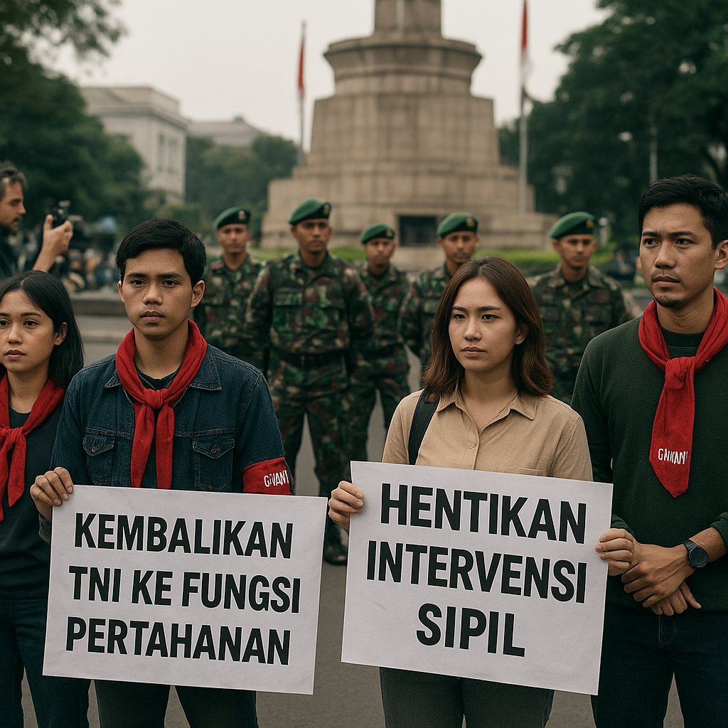 GMNI Soroti Remiliterisme: Desak TNI Kembali ke Fungsi Pertahanan, Hentikan Intervensi Sipil