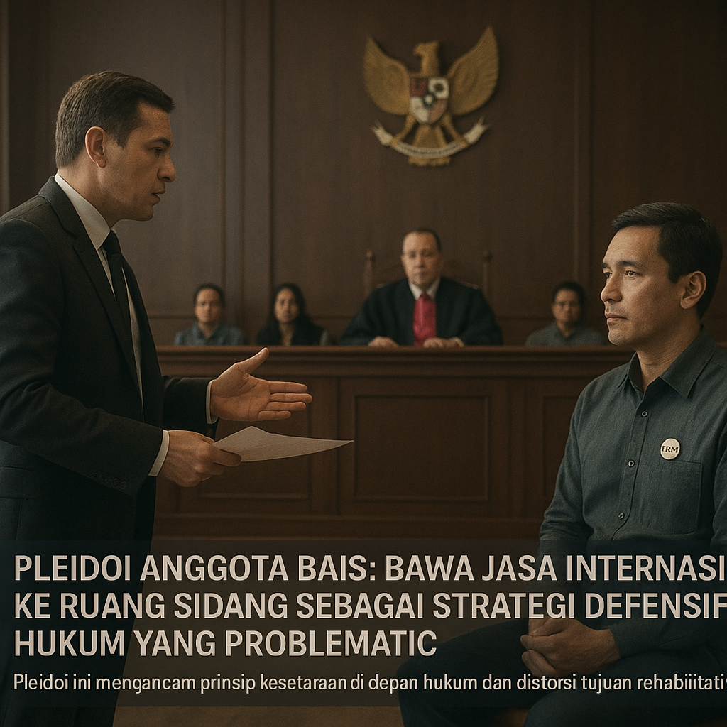 Pleidoi Anggota BAIS: Bawa Jasa Internasional ke Ruang Sidang sebagai Strategi Defensif Hukum yang Problematic