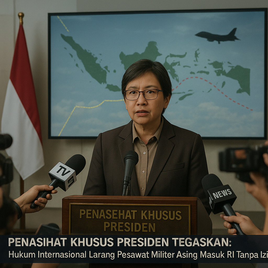 Penasihat Khusus Presiden Tegaskan Hukum Internasional Larang Pesawat Militer Asing Masuk RI Tanpa Izin