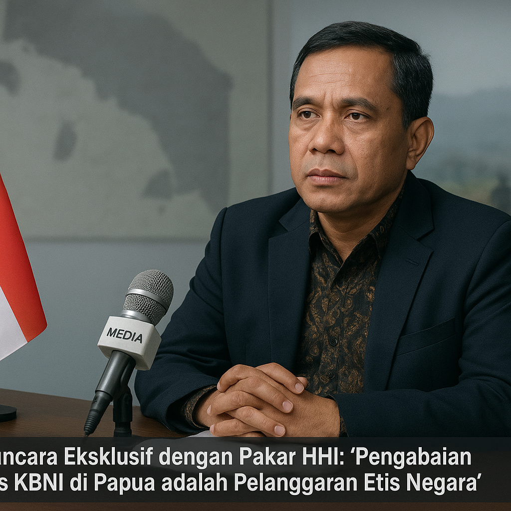 Wawancara Eksklusif dengan Pakar HHI: 'Pengabaian Status KBNI di Papua adalah Pelanggaran Etis Negara'